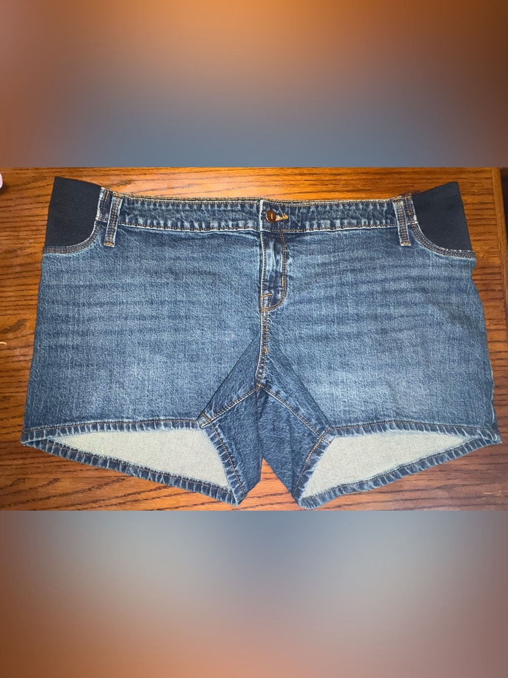 Isabel Maternity Jean Shorts